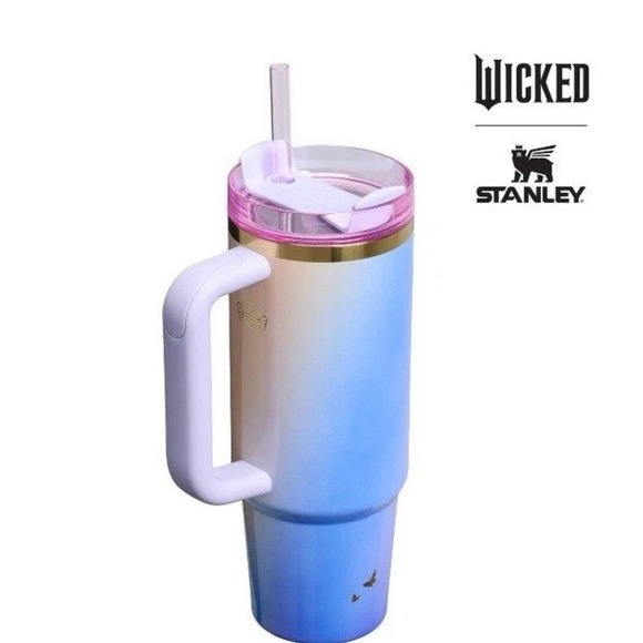 Stanley x Wicked 30oz Quencher Tumbler Glinda For Good Ombré 2025 New - Picture 2 of 4